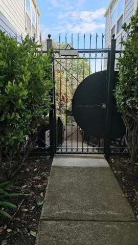 Entrance to private Tot Lot