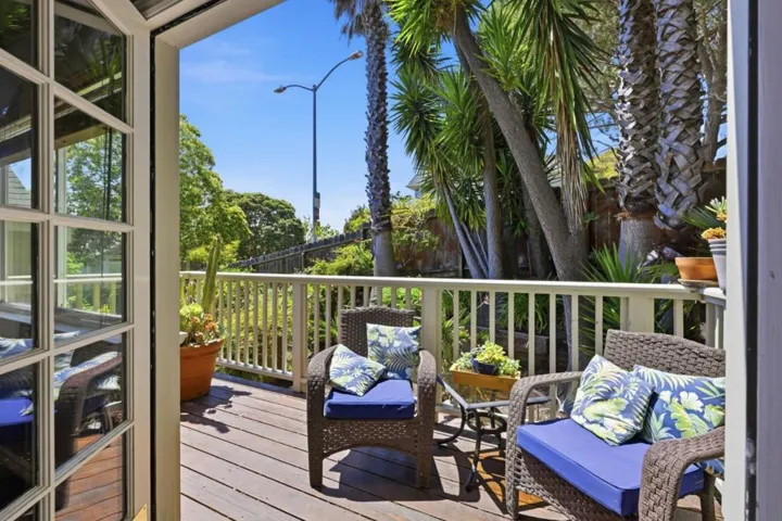 Spacious deck from top floor.