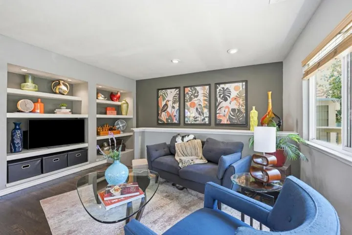 Bright, living room