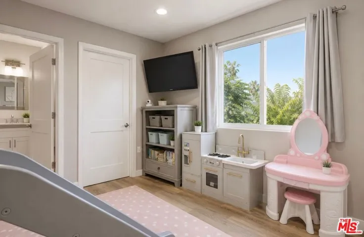 Bedroom with walk in Closet