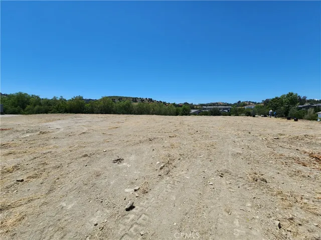 Looking across the large pad from the side of the lot.