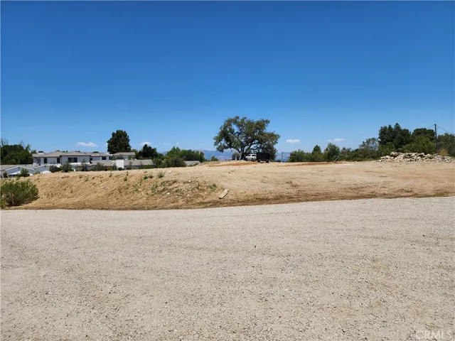 View  of Lot #6 (24005 Hidden Ridge Road), taken from Lot #7 (24000 Hidden Ridge Road) to the elevated pad on Lot #6.