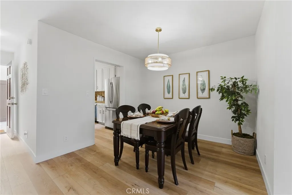 separate dining space