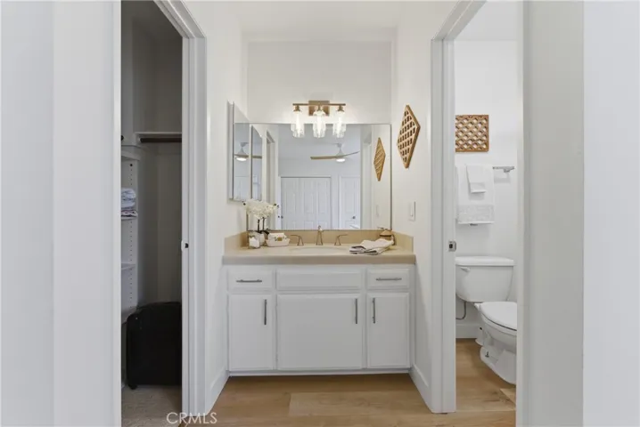 separate vanity area and...