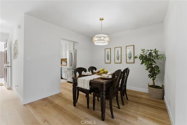 separate dining space