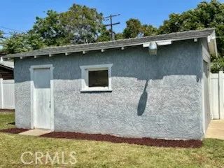 Westside of Garage with Halogen lighting also shows potential for ADU use