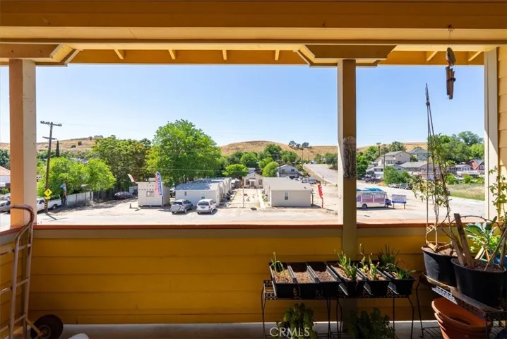 VIEW TO WEST FROM ONE OF THE UPSTAIRS APARTMENTS