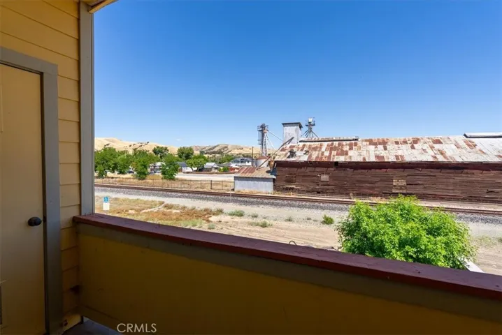 VIEW TO EAST FROM ONE OF THE UPSTAIRS APARTMENTS