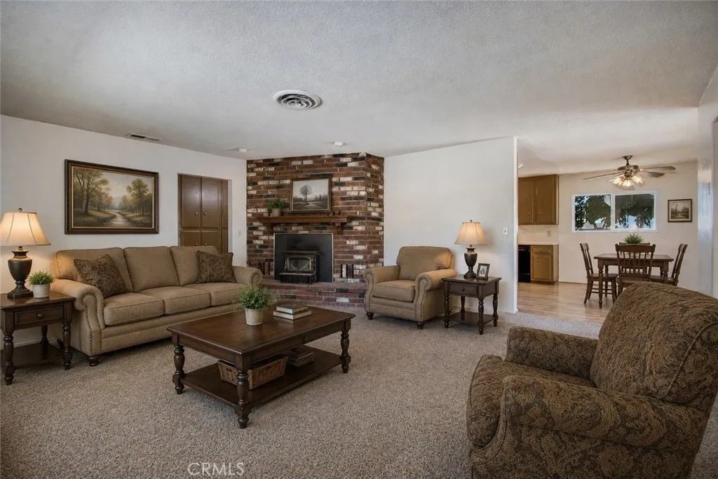 This picture has been digitally enhanced to show vacant space with furniture.