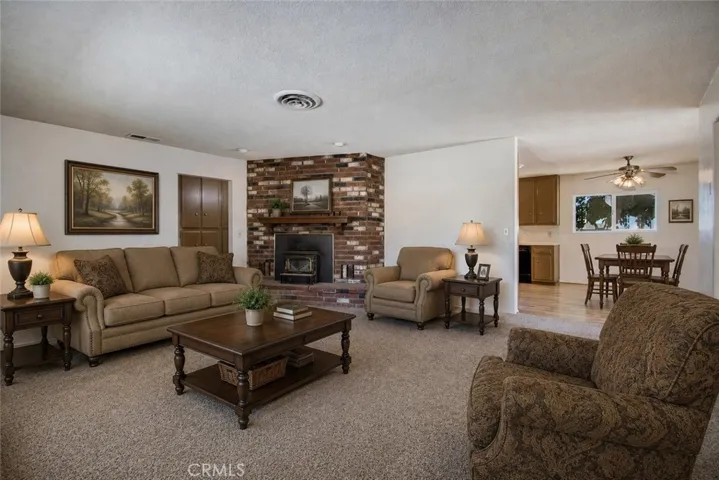 This picture has been digitally enhanced to show vacant space with furniture.