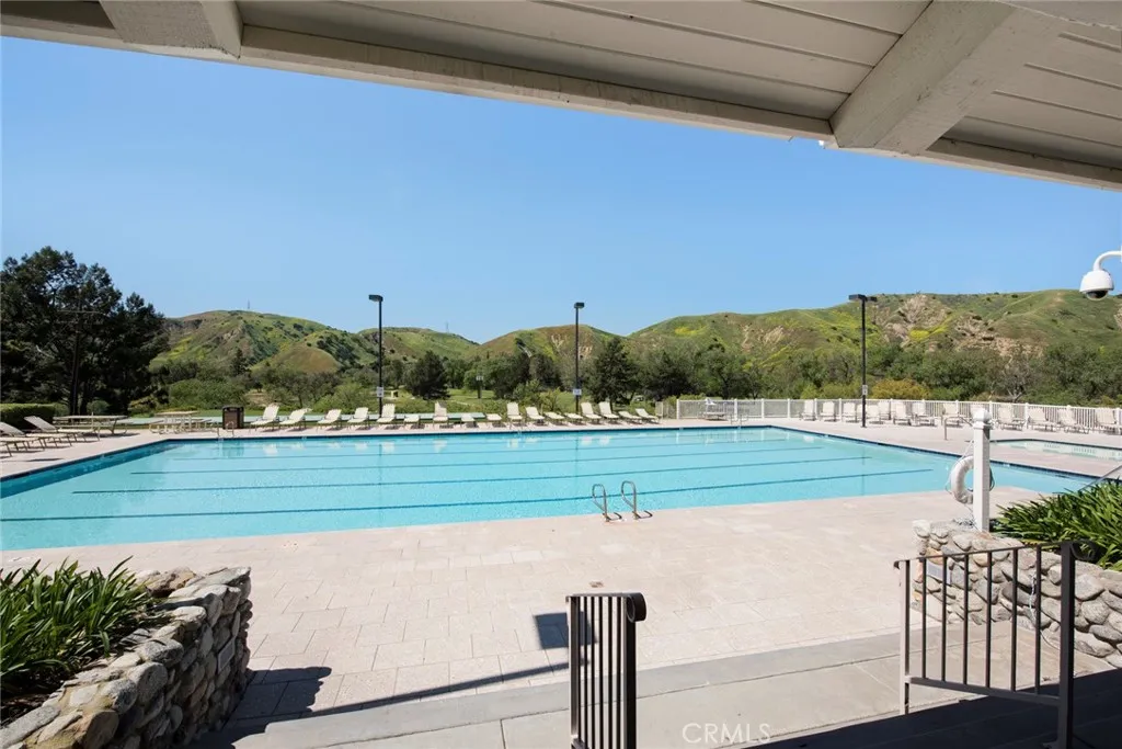 View of Hills and Olympic size swimming pool from the Association Clubhouse.