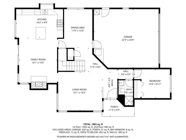 First story floor plan.