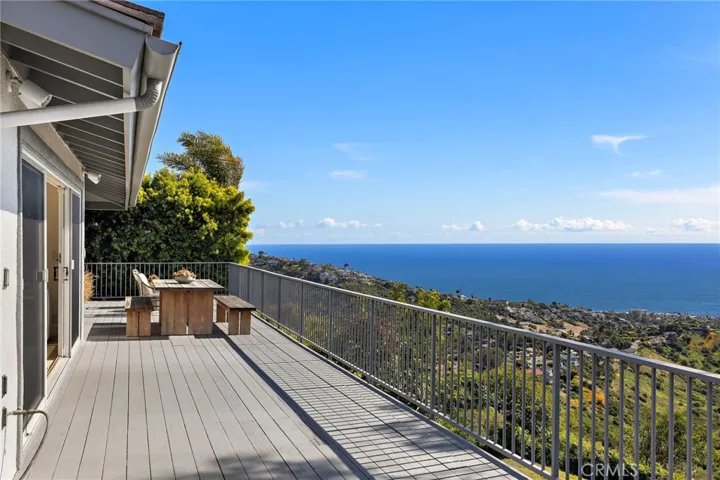 Private and expansive deck runs the length of the home with breathtaking views.
