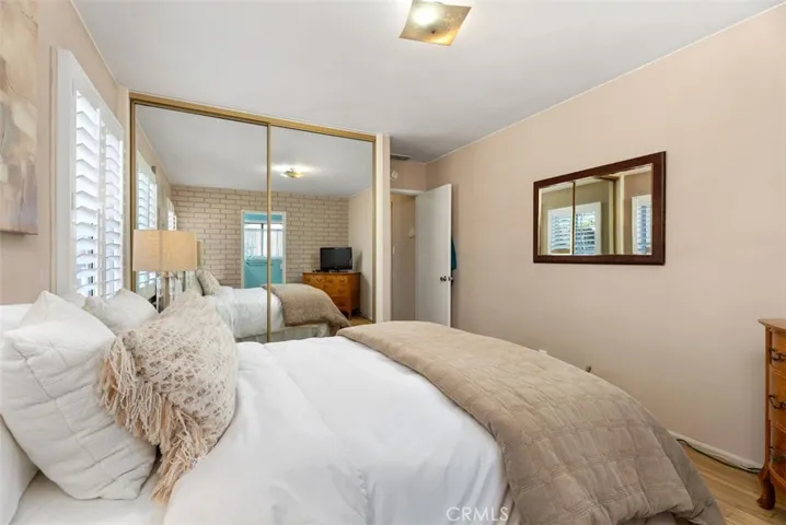 Master bedroom and large closet