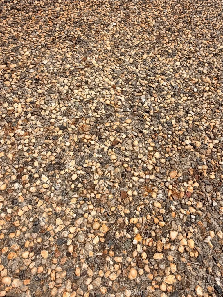 Previous aggregate driveway close up