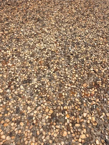 Previous aggregate driveway close up