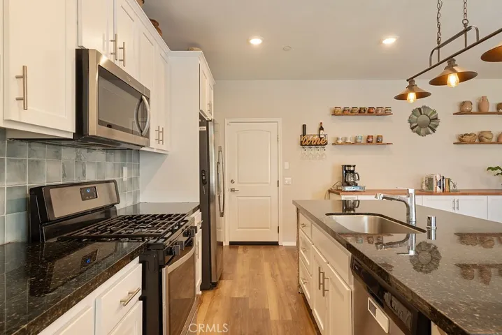 Stainless steel appliances.