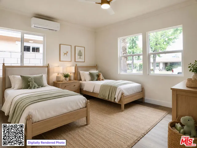 Virtually Staged Third Bedroom