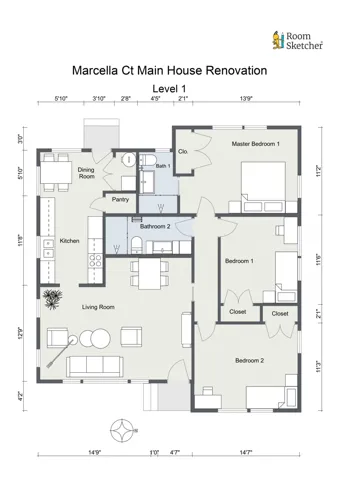 Floorplan letterhead - Marcella Ct Main House Reno