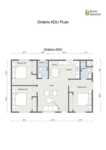 Floorplan letterhead - Ontario ADU PLan - Ontario