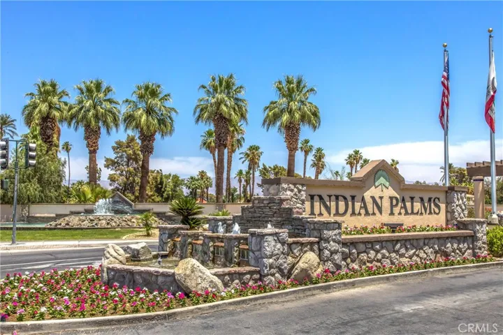 Located within the Indian Palms country club!