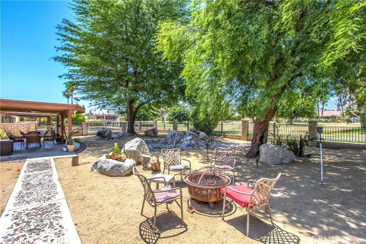 backyard is perfect for entertaining