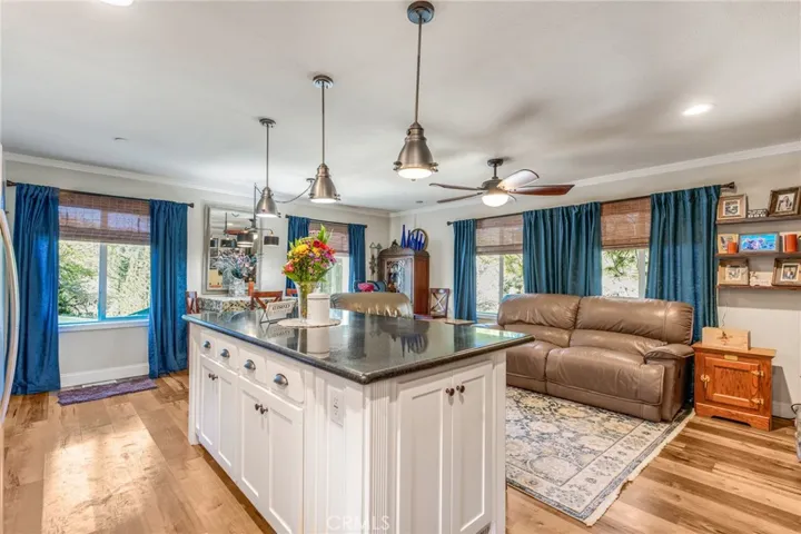 Main living area is the heart of this adorable cottage.