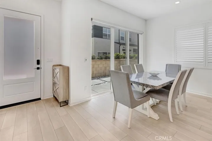 Dining Area and patio entrance.