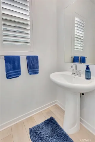 Half bath down