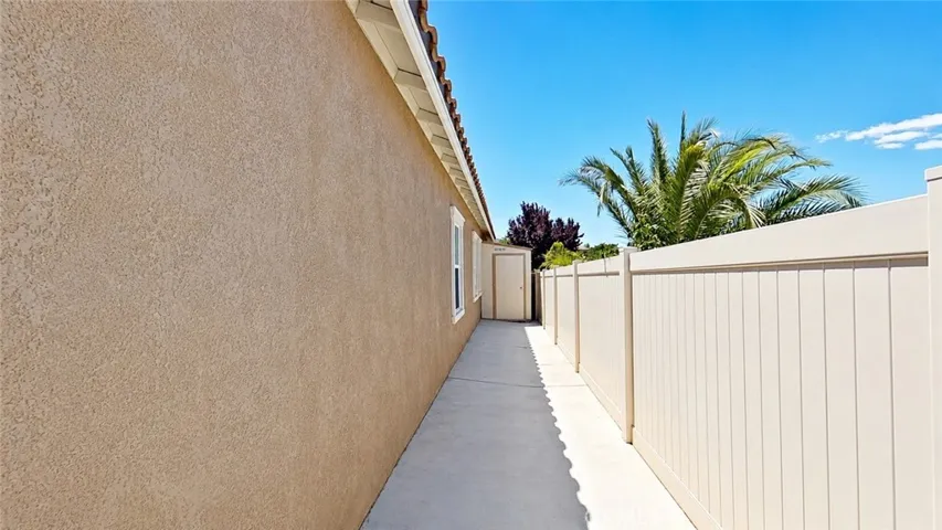 Left side of home