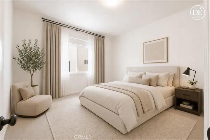 Bedroom #3 virtually staged enhanced