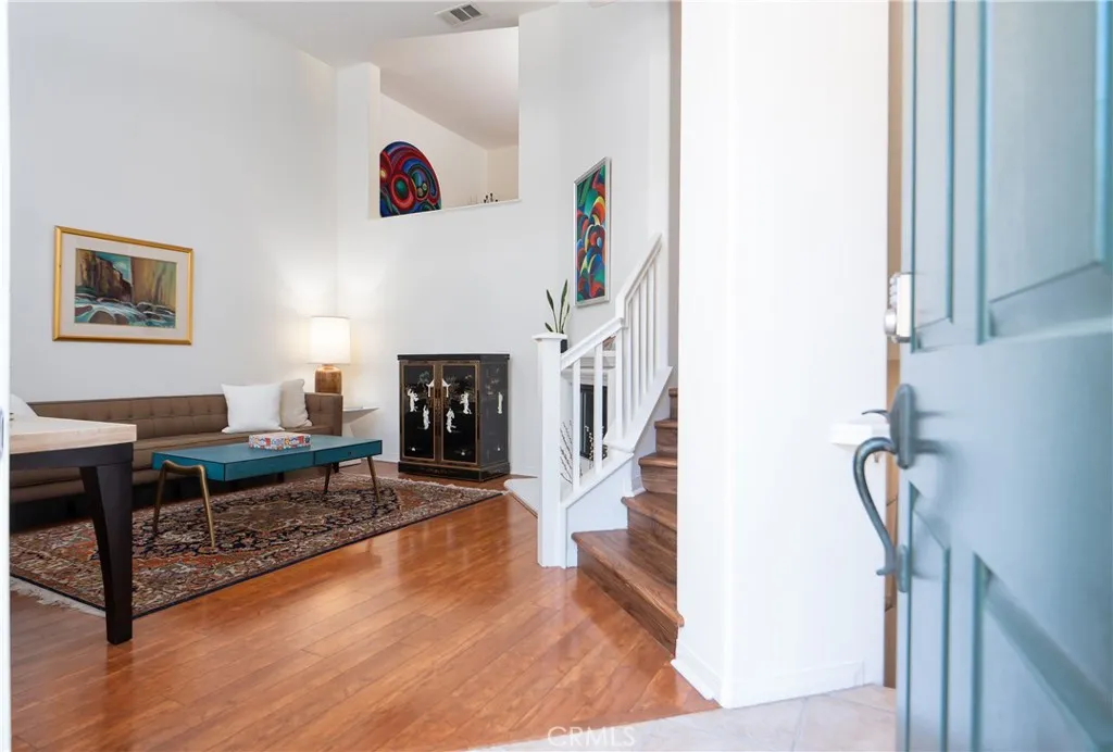 living room with fireplace