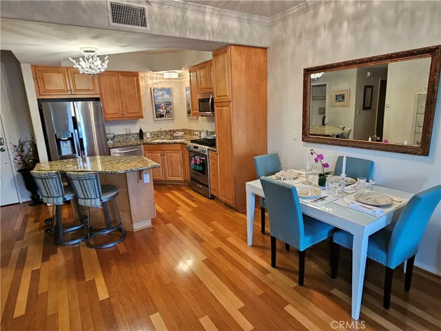 Kitchen and Dining from the Living Area