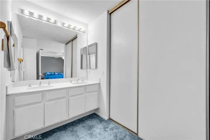 Behind those doors is a HUGE walk in closet!