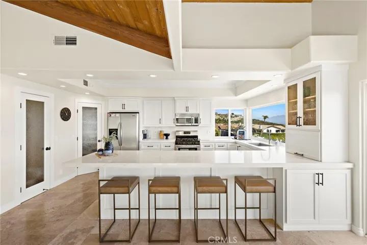 Kitchen with Quartz Counters