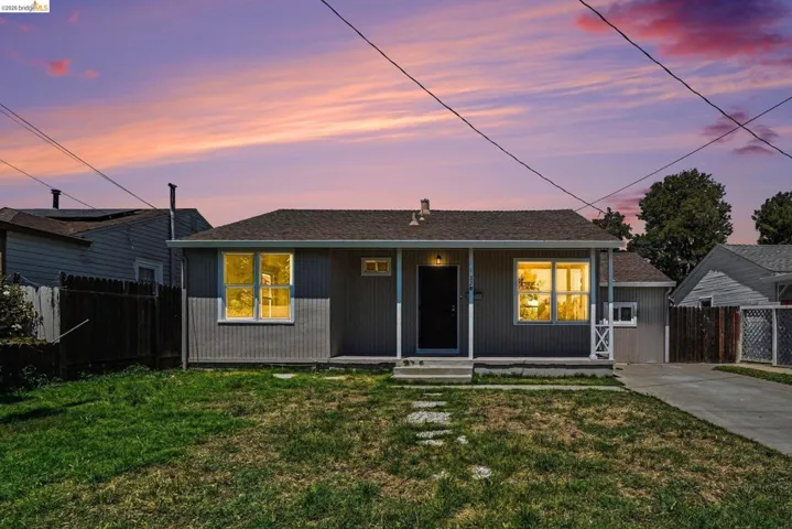 Gray exterior with white trim