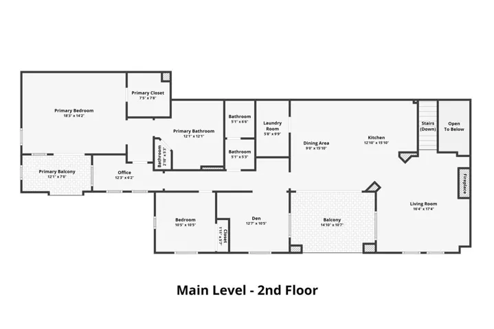 Via Mattina Floor Plan Main Level - 2nd