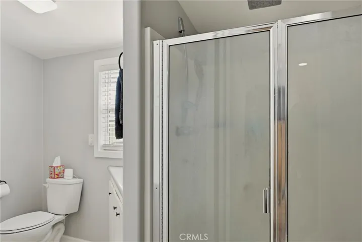 Primary bathroom shower.
