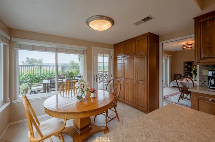 Lots of storage and direct access to the backyard dining area