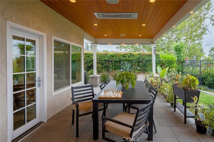 There is an open patio for your BBQ just around the corner