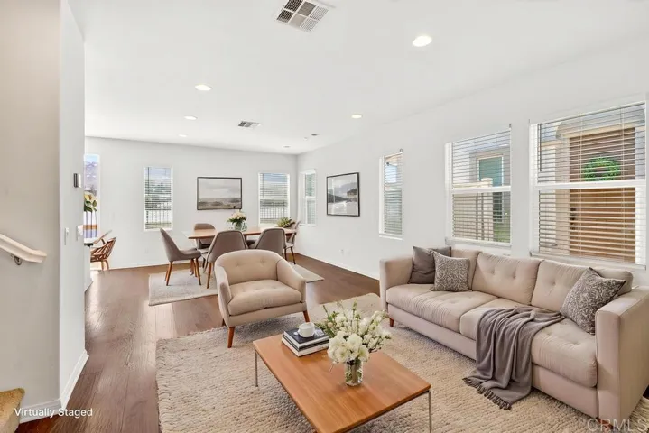 Virtually Staged Living Room