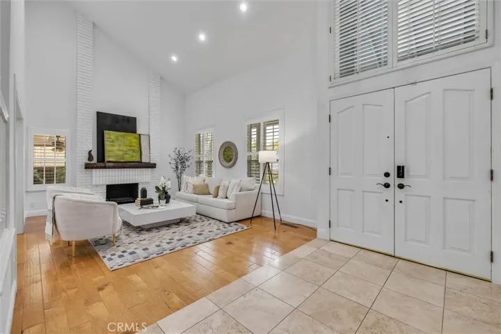 Formal living room entry