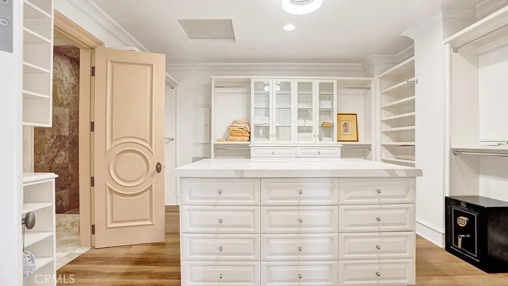 Primary closet.