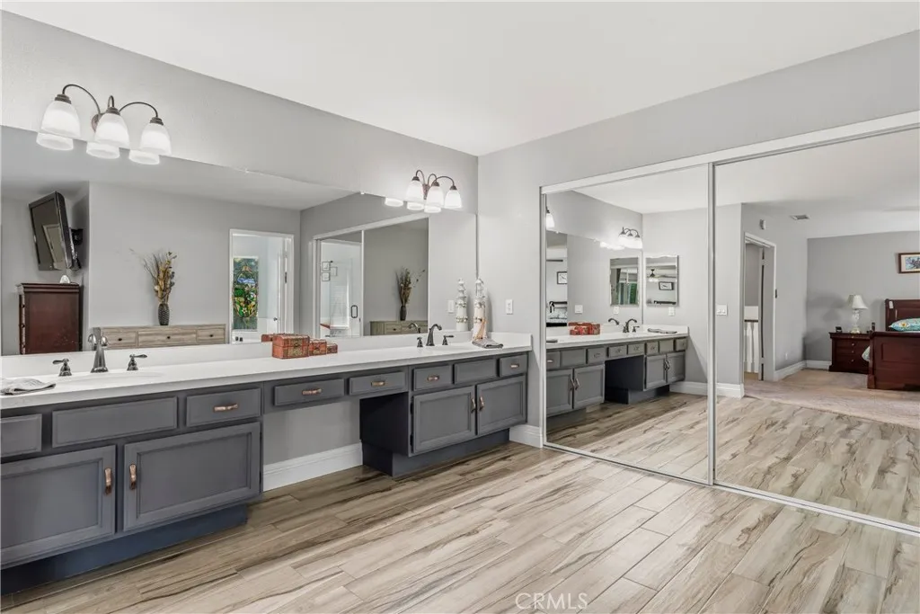Primary Bedroom Vanity with Dual Sinks