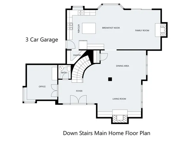 Downstairs Floorplan- Main Home