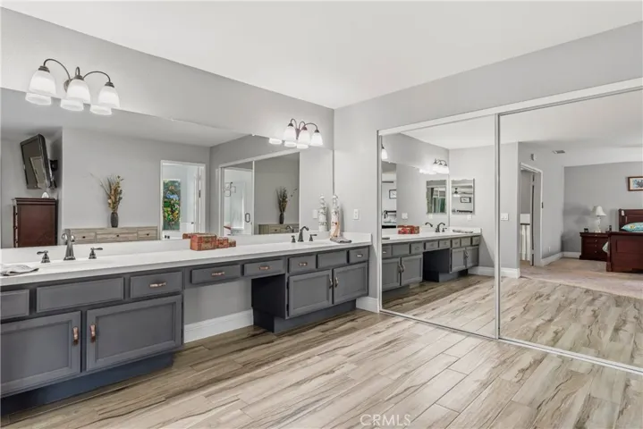 Primary Bedroom Vanity with Dual Sinks