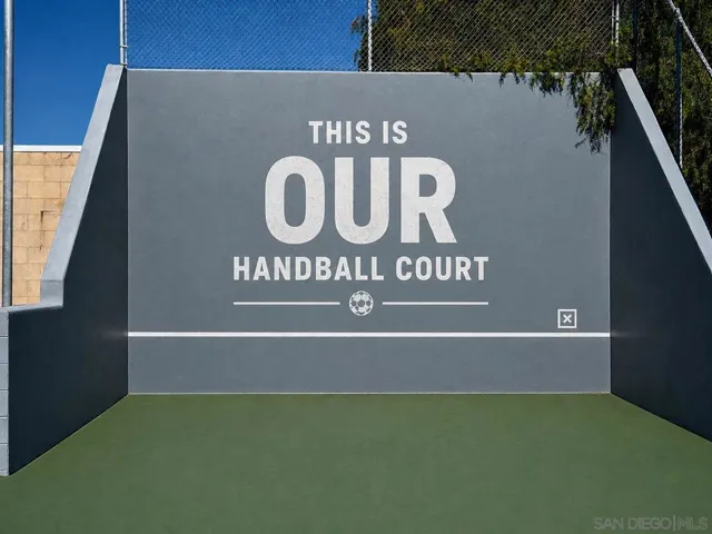 (enhanced photo) Handball court