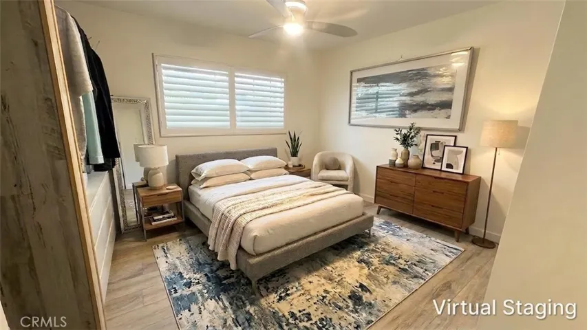 Virtually staged traditional bedroom layout for second bedroom at 4772 Excelente Drive, showcasing modern bedroom furniture concepts.
