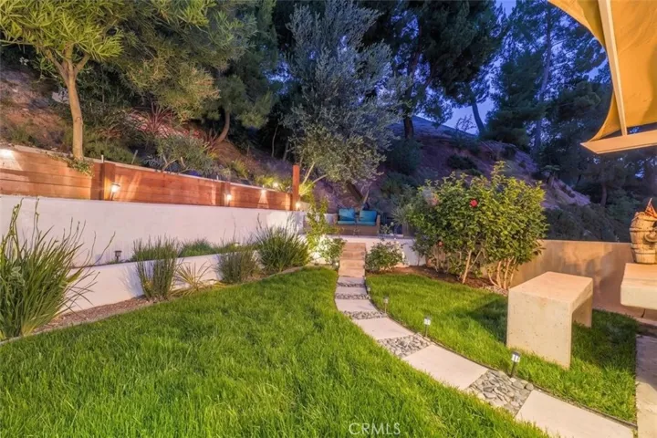 Secluded outdoor living space at 4772 Excelente Drive.