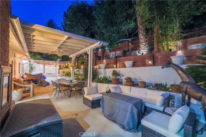 Spacious patio area for entertaining at 4772 Excelente Drive.